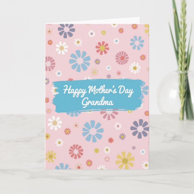 Grandmas Spring Day Wishes Card (Front)