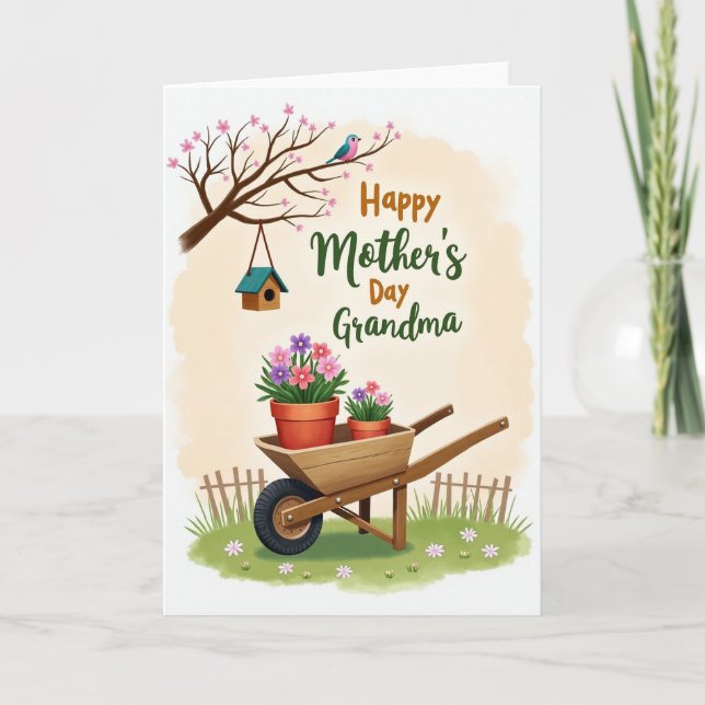 Grandmas Springtime Garden Card (Front)