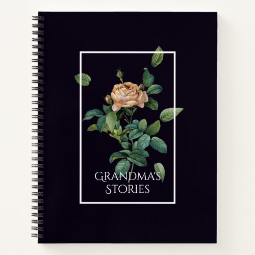 Grandmas Stories Family History Notebook