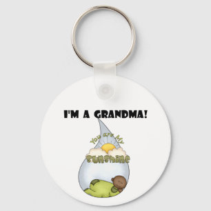 Grandma's Sunshine-African American Boy Keychain