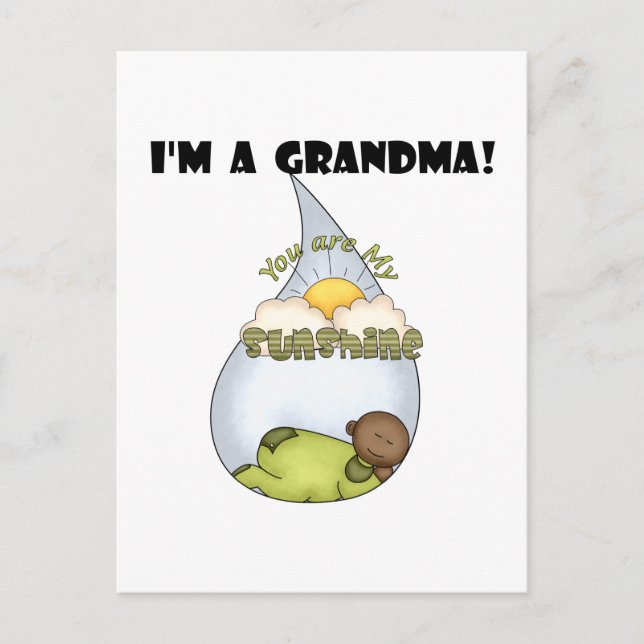 Grandma's Sunshine-African American Boy Postcard (Front)