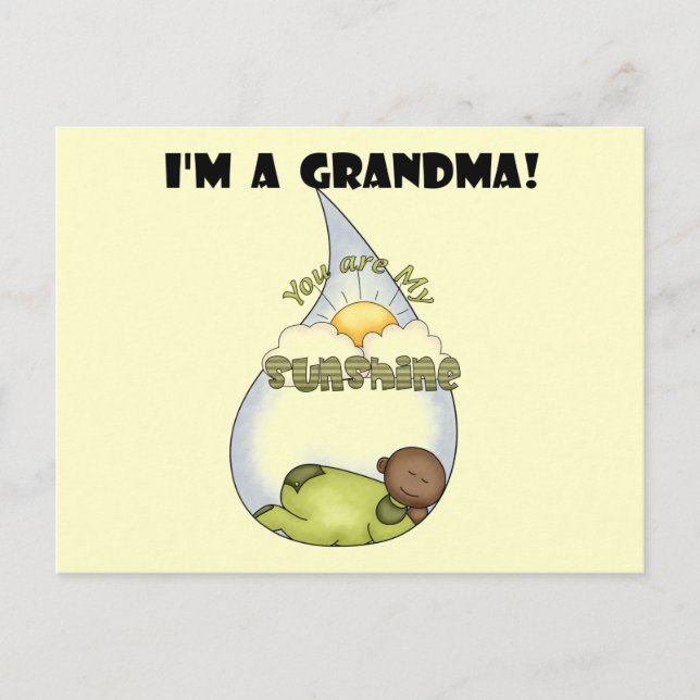 Grandma's Sunshine-African American Boy Postcard (Front)