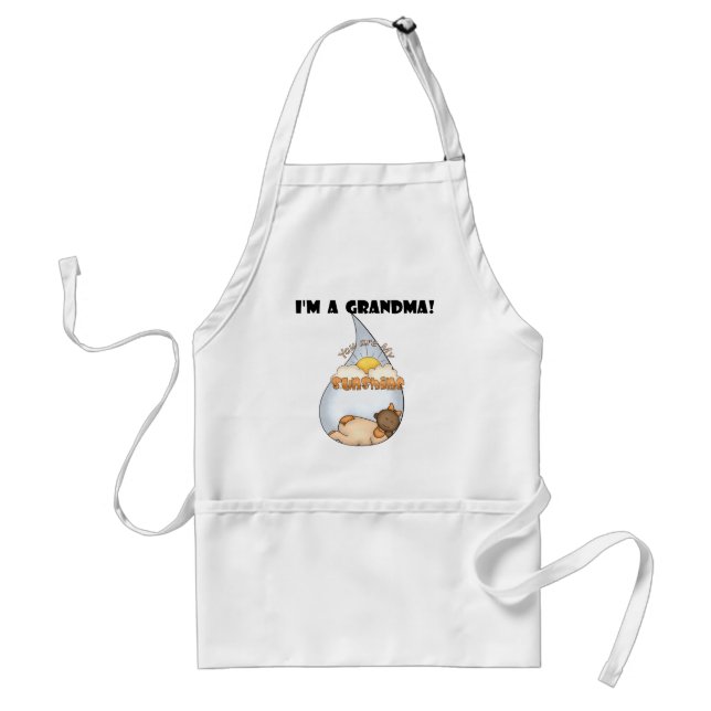 Grandma's Sunshine-African American Girl Adult Apron (Front)