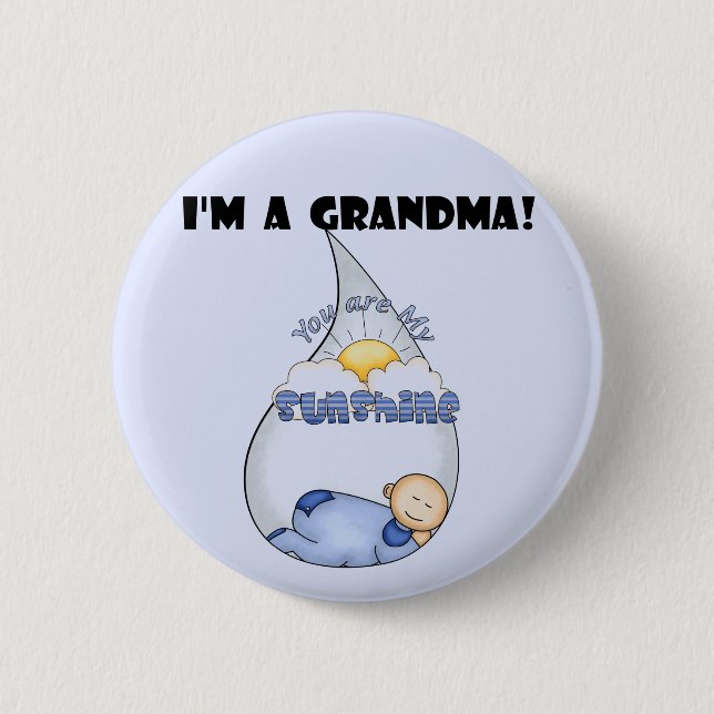 Grandma's Sunshine-Boy T-shirts and Gifts Pinback Button (Front)