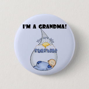 Grandma's Sunshine-Boy T-shirts and Gifts Pinback Button