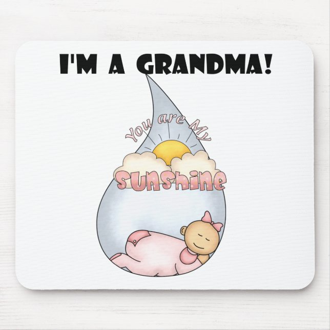 Grandma's Sunshine - Girl Tshirts and Gifts Mouse Pad (Front)