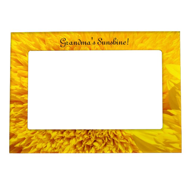 Grandma's Sunshine! Magnetic Photo Frame Sunflower (Front)