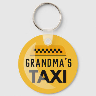 Grandma's Taxi Keychain