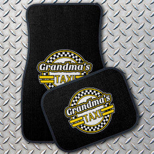 Grandma's Taxi Sign Car Floor Mat