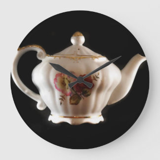 GRANDMA'S TEA POT LARGE CLOCK