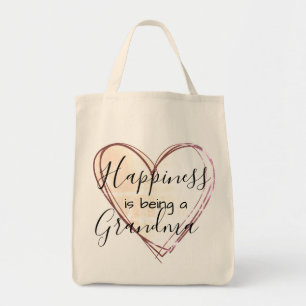 grandma's tote - happiness is being a grandma bag