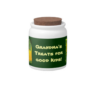 Grandma's Treats for Good Kids Candy Jar Sunflower