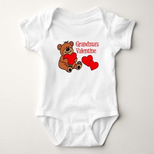 Grandmas Valentine Baby Bodysuit