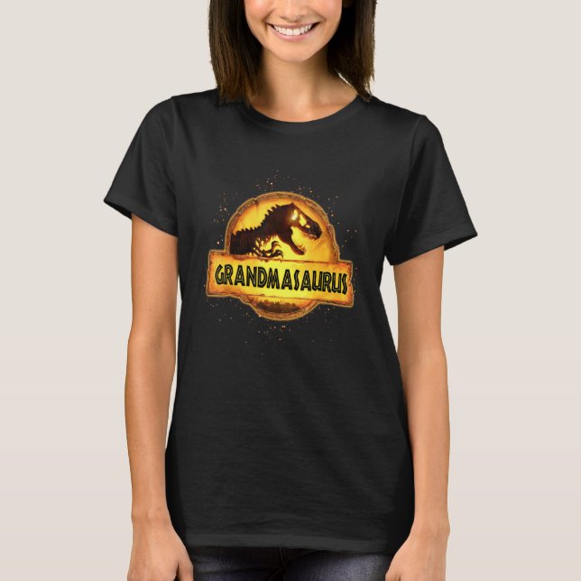 Grandmasaurus Cute  For Grandma Love Rex Dinosaur T-Shirt (Front)