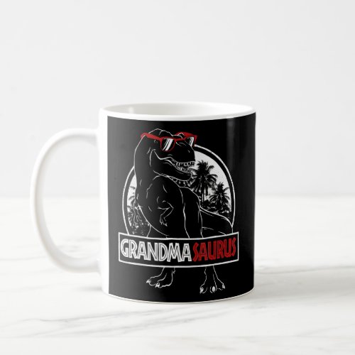 Grandmasaurus Dinosaur Rex Grandma Saurus Sunset M Coffee Mug