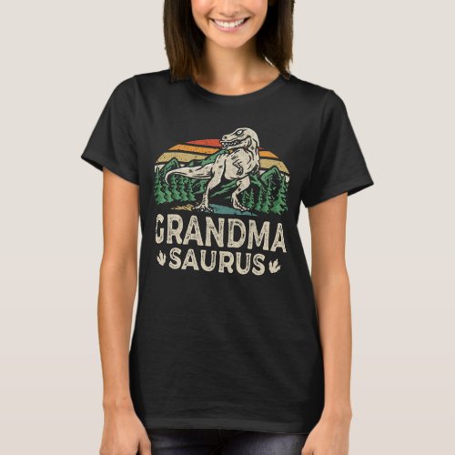 Grandmasaurus Dinosaur T Rex Grandma Saurus Funny T_Shirt