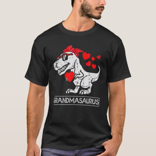 Grandmasaurus Grandma Saurus Granny Womens Grandma T_Shirt
