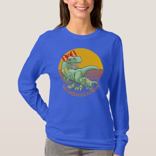 Grandmasaurus T rex Dinosaur Funny Mama Saurus T_Shirt