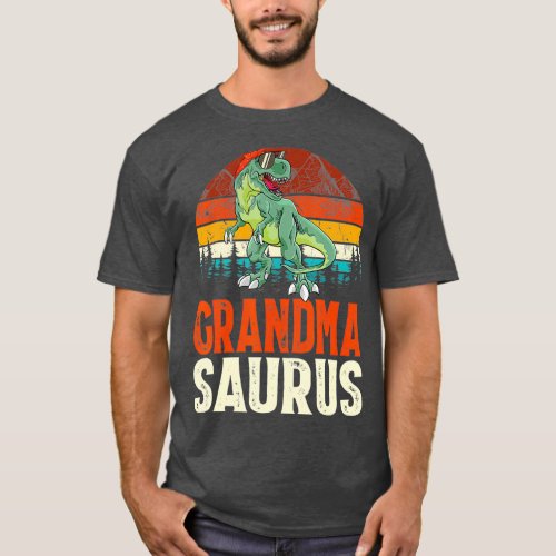 Grandmasaurus T Rex Dinosaur Grandma Saurus  3 T_Shirt