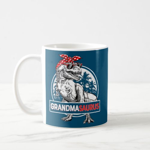 Grandmasaurus T Rex Dinosaur Grandma Saurus Coffee Mug