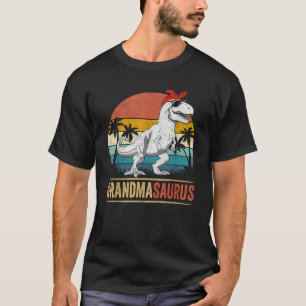 Grandmasaurus T Rex Dinosaur Grandma Saurus Family T-Shirt