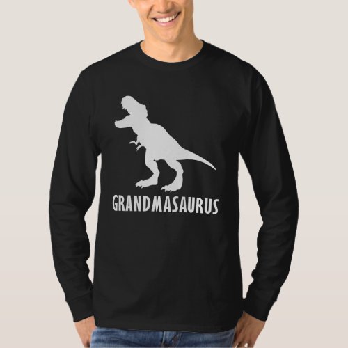 Grandmasaurus T Rex Dinosaur Grandma Saurus Mother T_Shirt