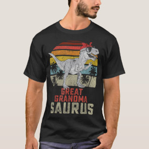 Grandmasaurus T Rex Dinosaur Great Grandma Saurus  T-Shirt