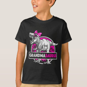 Grandmasaurus T-rex Matching Funny Grandma Saurus T-Shirt