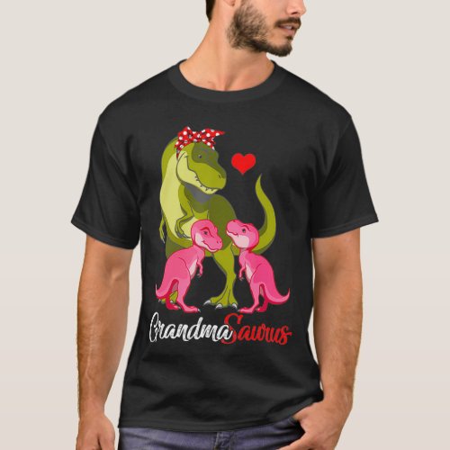 Grandmasaurus  Trex Grandma Saurus Dinosaur T_Shirt