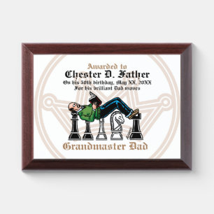 Grandmaster Dad Award Plaque