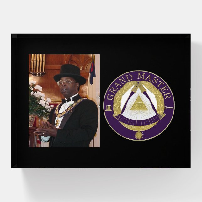 Grandmaster Photo Paperweight (Front)