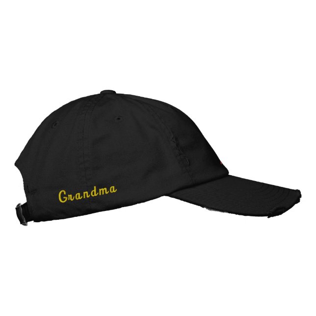 #GrandmaV/SMotherEmbroideredHat Embroidered Baseball Cap (Right)