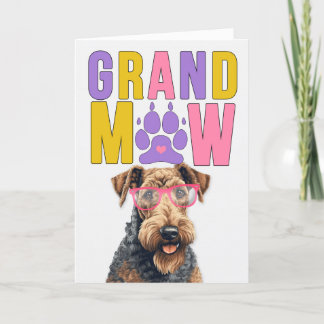 GrandMAW Airedale GrandDOG Grandparents Day Holiday Card