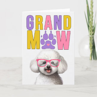 GrandMAW Bichon Frise GrandDOG Grandparents Day Holiday Card