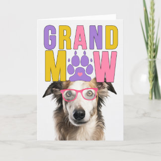 GrandMAW Borzoi Dog Funny Grandparents Day Holiday Card