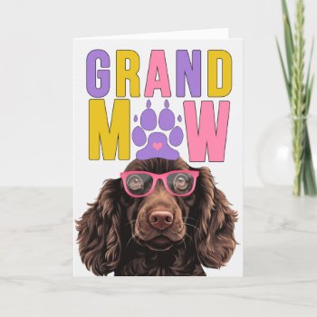 Grandmaw Boykin Spaniel Granddog Grandparents Day Holiday Card by PAWSitivelyPETs at Zazzle