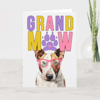 GrandMAW Bull Terrier GrandDOG Grandparents Day Holiday Card
