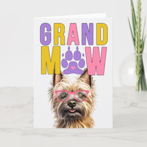 GrandMAW Cairn Terrier GrandDOG Grandparents Day Holiday Card