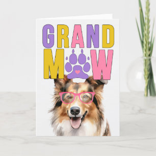 GrandMAW Collie GrandDOG Grandparents Day Holiday Card