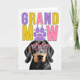 GrandMAW Coonhound Dog Funny Grandparents Day Holiday Card