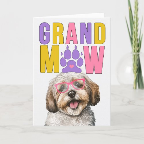 GrandMAW Havanese DOG Funny Grandparents Day Holiday Card