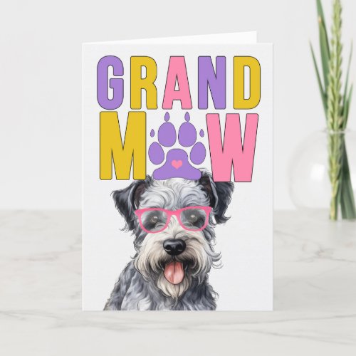 GrandMAW Pumi Dog Funny Grandparents Day Holiday Card