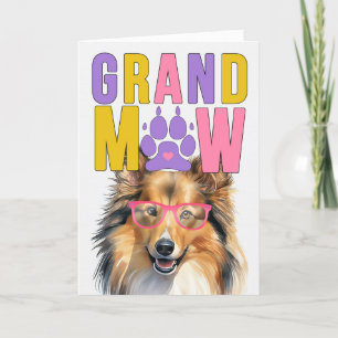 GrandMAW Shetland GrandDOG Grandparents Day Holiday Card