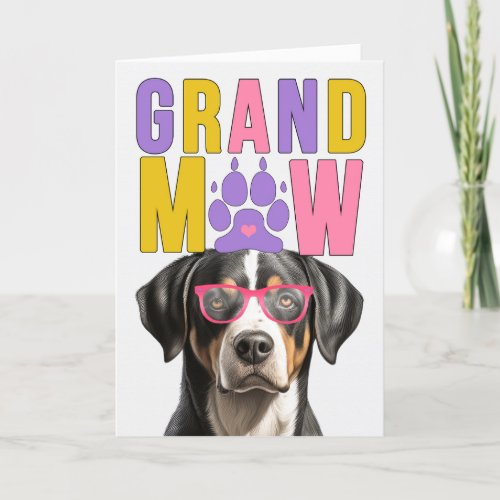 GrandMAW Swiss Mountain Dog Funny Grandparents Day Holiday Card