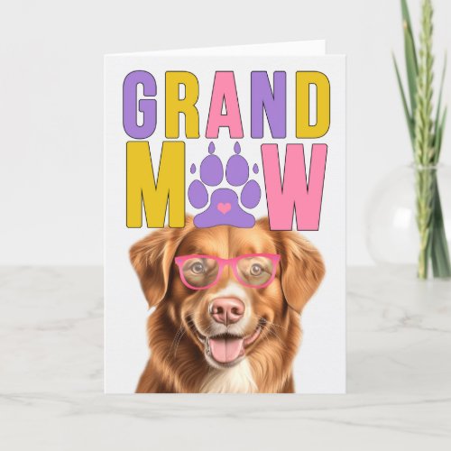 GrandMAW Tolling Retriever Funny Grandparents Day Holiday Card