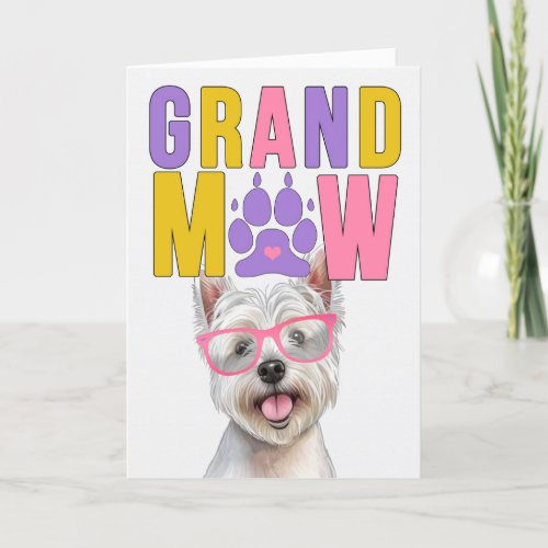 GrandMAW West Highland GrandDOG Grandparents Day Holiday Card