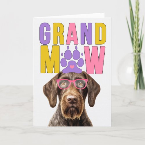 GrandMAW Wirehair Pointer Funny Grandparents Day Holiday Card