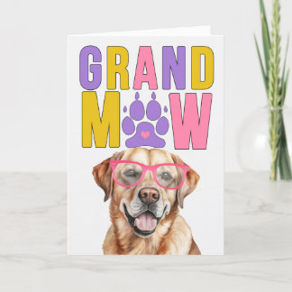 GrandMAW Yellow Labrador GrandDOG Grandparents Day Holiday Card