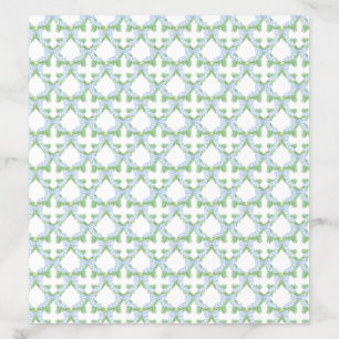 Grandmillenial Blue Bow Christmas Chinoiserie Envelope Liner