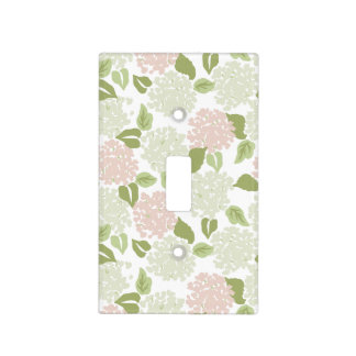 Grandmillenial hydrangea floral preppy pretty  light switch cover